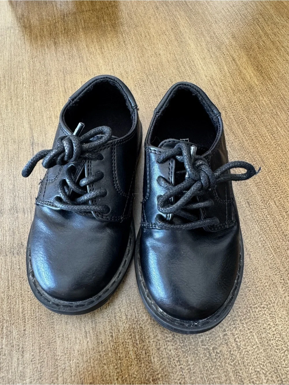 The Children’s Place Toddler Boys Black Dress Shoes Size 7 VGUC